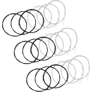Classical Guitar Strings 3 full sets with Black Nylon for E-1st B-2nd G-3rd and Nylon Core -Plated Copper  for D-4th A-5th E-6th