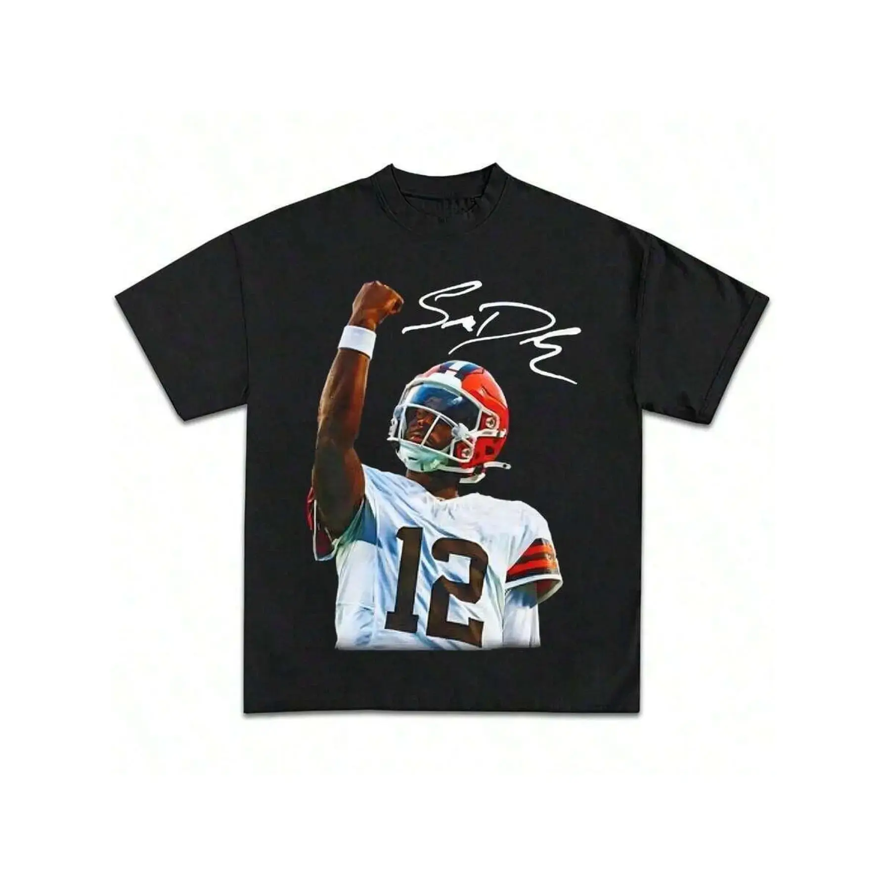 Shedeur Sanders Graphic Tee |       Vintage T-Shirt, Sports Fan Apparel, Football Fan Gift, Football Tee, Sports Tee Unisex, Y2K Tees For Fans, Crew Neck, Casual Style, Slight Stretch Fabric, Perfect for Adults, Summer Season