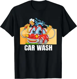 100% Cotton Car Wash and Detailing Auto Washing T-Shirt
