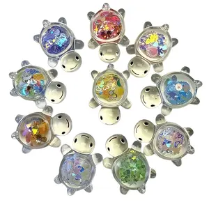 24 Pcs Glow in the Dark Mini Resin Turtles, Colorful Tiny Turtle for Ocean Theme Decor, Cake Toppers, Garden Micro Landscape & Party Favors