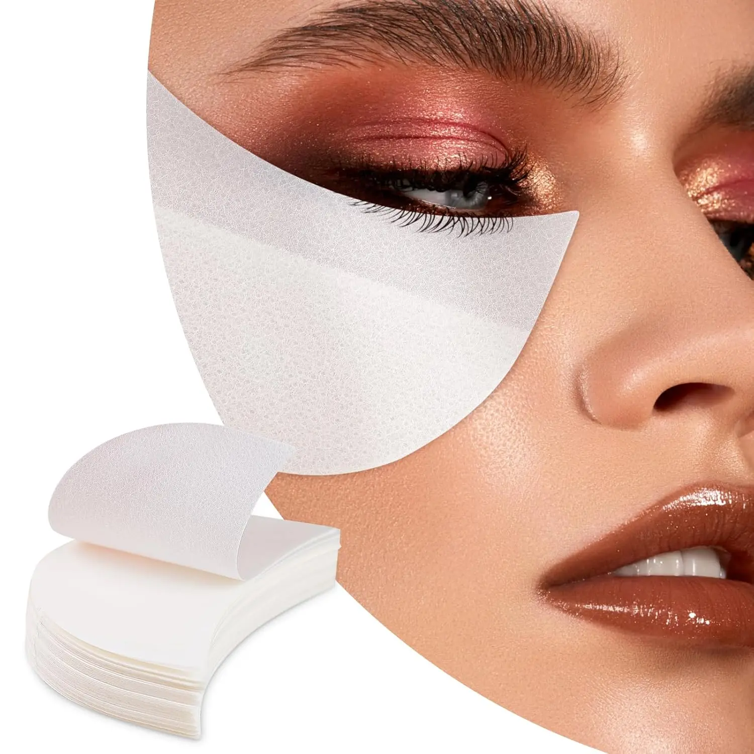 30/50/100Pcs Adhesive Non-Woven Fabric Eyeshadow Pads, Perfect for Shadow & Mascara, Eyelash Extension Patches, Lip Makeup Pad, Cosmetic Tools, Makeup Tools For Beginners And Makeup Artists