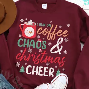 I Run on Coffee Chaos and Christmas Cheers
