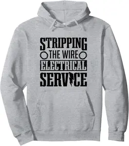 Electrical Work Stripping The Wire Electrician Pullover Hoodie