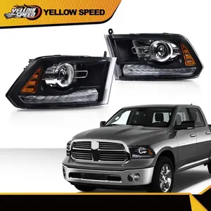 Fit For 2013-2018 Dodge Ram 1500 2500 3500 Projector Headlights LED DRL Signal