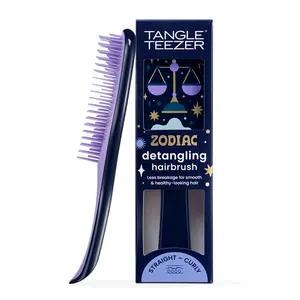 Tangle Teezer Zodiac Ultimate Detangler Hairbrush for Wet & Dry Hair, Eliminates Knots & Reduces Breakage for All Hair Types, Libra