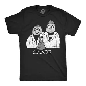 Mens Funny T Shirts Scientits Sarcastic Science Graphic Novelty Tee for Men Mens Funny T Shirts Cool Vintage Fashion T-Shirt Gift Classic Menswear Nerd Apparel for Men Funny Science Short Sleeve Novelty Tees Black -