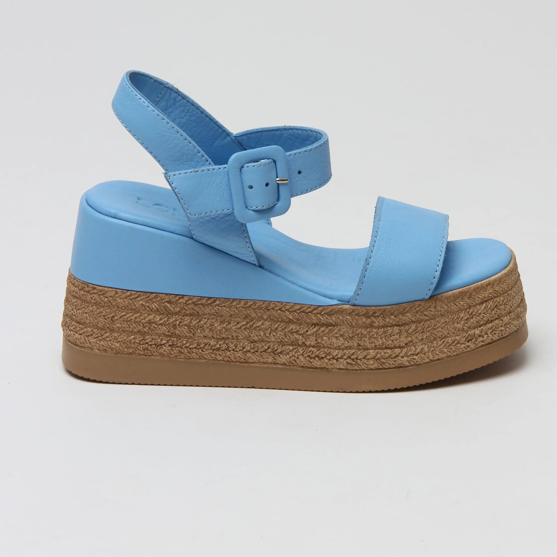Venetia Blue Open-Toe Women's Summer Platforms