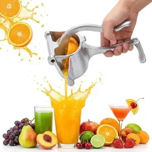 Fruit Juice Squeezer Handheld Aluminum Alloy - Lemon Squeezer Manual, Non - Slip Ergonomic Grip, Easy to Use & Clean, 0.6 L Capacity - Efficient Extraction of Citrus, Pomegranate, and Other Fruits