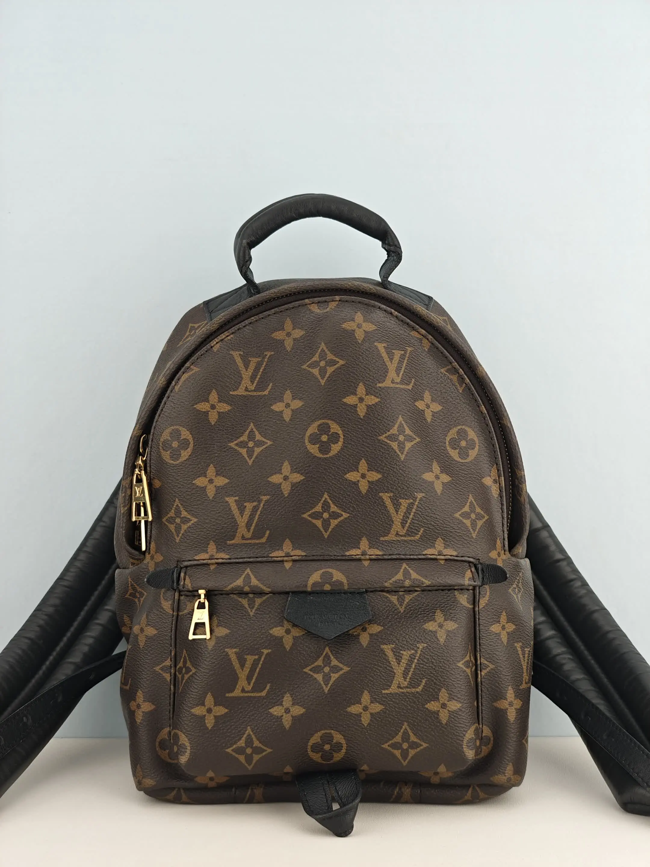 Pre-owned Monogram coated canvas Backpacks Louis Vuitton Palm Springs PM Backpack Monogram Canvas