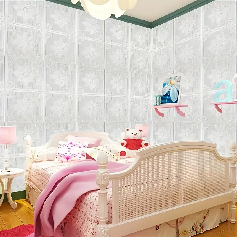28pcs 3D Self-Adhesive Wall Stickers, Washable Reusable, Ideal for Bedroom Living Room Ceiling Background Renovation Decor