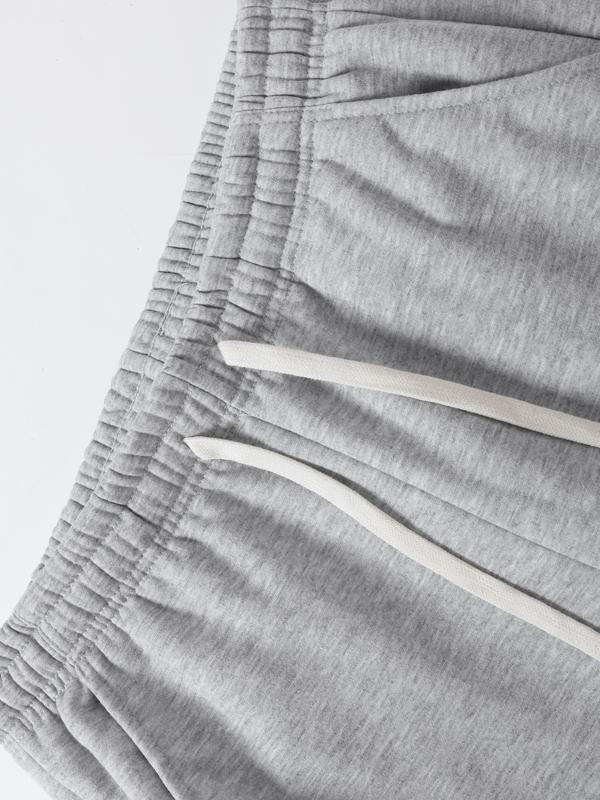 Men’s two-pack solid-color drawstring straight-leg athletic pants; men’s printed drawstring-waist pants suitable for all seasons; casual sports running pants; classic straight-leg pants; versatile everyday fitness long pants for all seasons