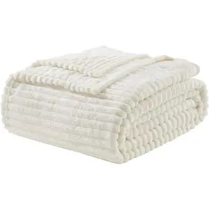 King Size – Blankets King Size, Warm King, Lightweight King Size Blankets for, Cut Plush King Size, White King Size Fuzzy 108 x 90 Inches