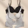 Women's Solid Supportive Underwire Bra, Casual Comfy Breathable Push Up Bra for Daily Wear, Lingerie for All Seasons