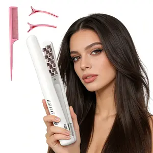 Adjustable Temperature Ceramic Hair Root Volumizer, Fast Heating Corn Perm Hair Crimper, Professional Fluffy Hair Straightener Styling Tool For All Hair Types