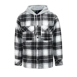 Men's Essential Hooded Flannel Overshirt