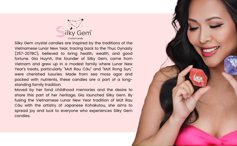 Silky Gem Sour Bites – Mini Crystal Candy with Pixie Sour Sparkle – Crunchy Outside, Soft Inside – Tangy & Sweet Treat – Vegan, Gluten-Free, Nut-Free – Christmas candy 6 oz Bag