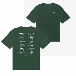 Malbon Golf Vintage Fishing Lure Graphic T-Shirts Retro Angler Streetwear Oversized Cotton T Shirt Outdoors Lake Trip Fisherman Casual Summer Unisex Back Print Golf Core Apparel