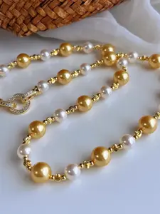 South Sea Pearl Necklace Unique High-End Feel, Schumacher Pearls Exclusive Personalized Hair New Authentic Gradient Design Elegant Necklace