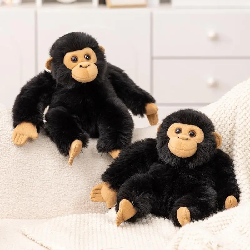 XL Simulation Punch Gorilla Plush Doll - Mother-and-Baby Long-Arm Monkey Stuffed Toy, Animals & Nature Themed, Plush Home Decoration, Baby Shower Gift for Children