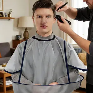 Adult Anti-Static Hairdressing Apron, Non-Fuzzy Cape Shawl, Multi-Purpose Shaving Apron, Suitable for Salon and Home Use, Portable Travel Apron, Styling Tools, Hairdresser Accessories