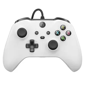 Wired Controller for X-BOX/PC, Hall Effect Joysticks&Triggers Gamepad with Turbo, 3.5mm Headphone Jack/Dual Vibration, Compatible with X-BOX /S/X, X-BOX Series S/X, PC, IOS, Android Platforms(White, 7.2ft)