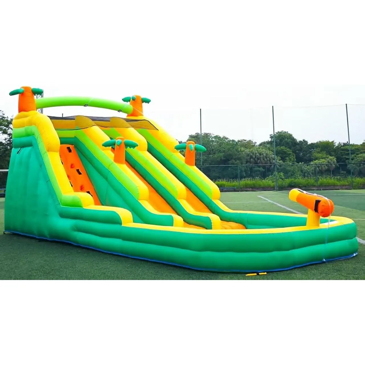 20FT Oxford Inflatable Water Slide Waterslides for Kids and Adults Rainforest Style Water Slide Bounce House and Swimming Pool Wet Dry Use Summer Fun Water Park for Outdoor-Including Blower