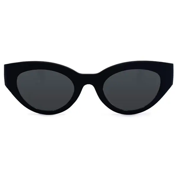 Sustainable Elizabeth - Black - Tangle Free Cat Eye Sunglasses - FDA Shatter-Resistant Lenses - UV400 - For Women & Men