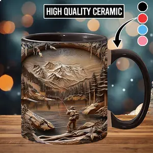 Fishing trip Coffee Mug Lake Fishing Adventure Ceramic Mug Gift - fsh5581
