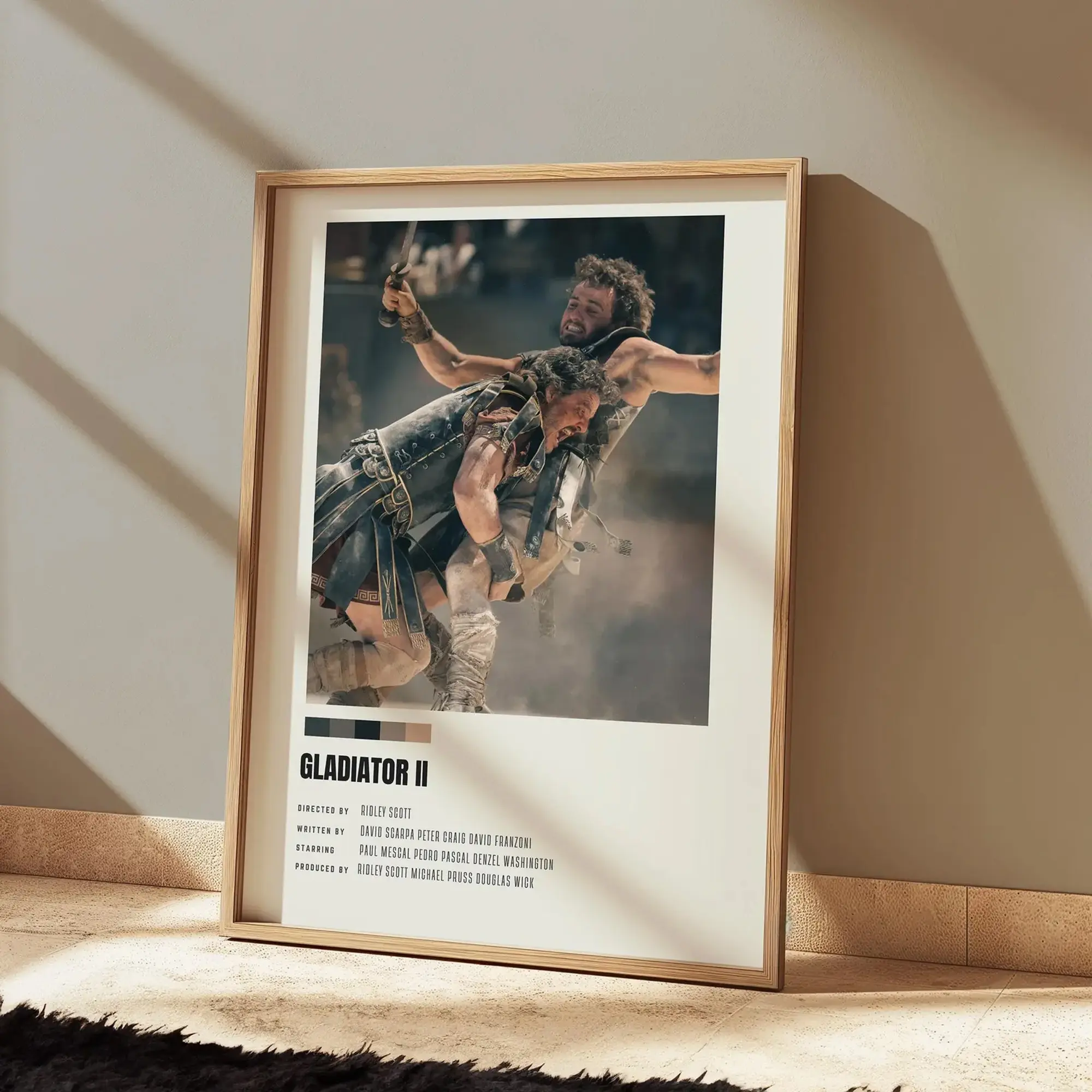Paul Mescal And Pedro Pascal Gladiator 2 Wall Art Poster, Wall-Art, Movie Lovers Wall Print Collection Art, Famous Actor Print, Home Decor