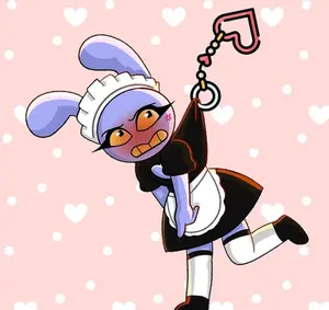 Jax in a maid outfit Keychain (TADC)