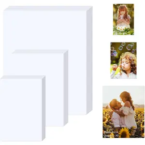 Glossy Photo Paper 4x6 5x7 8x10 Inch, 150 Sheets Total 50 Sheets Each Size, 200GSM Glossy Inkjet Printer Photo Paper for Dye Ink