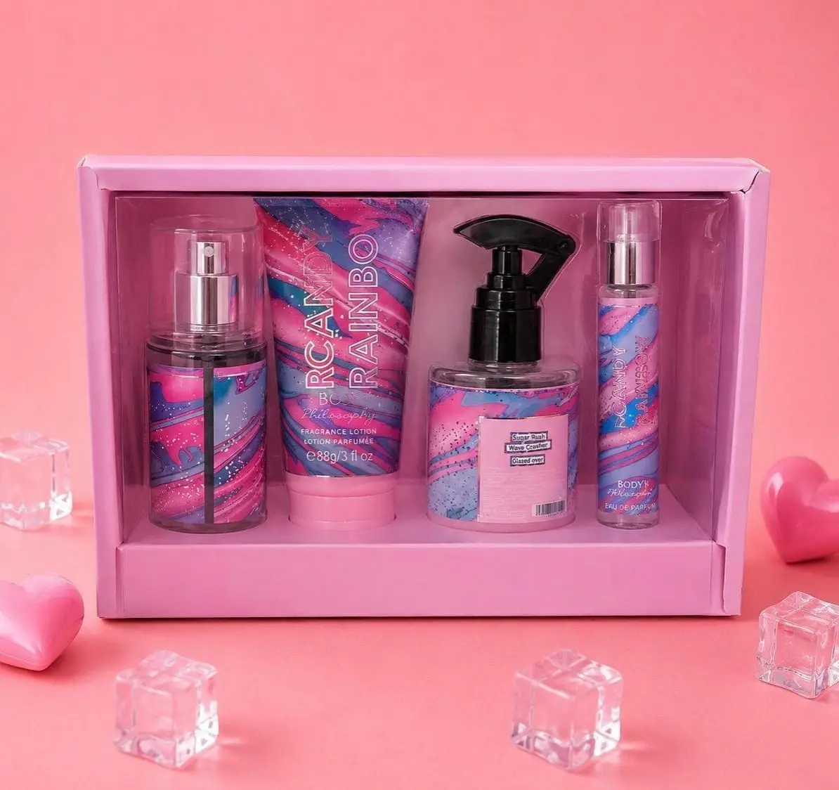 4-Piece Body Mist, Fragrance & Hand and Body Cream Set