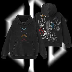 Superstyle The Teenage Mutant Ninja Turtles Heroes - TMNT Edition Double Printed Oversize Lightweight Acid Washed Tee TV Series Graphic Design Top Cotton Streetwear Movies Film T-Shirt Clothes Menswear Womenswear