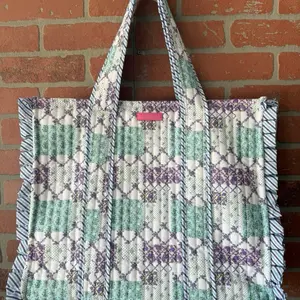 Quilted Patchwork Tote Bag