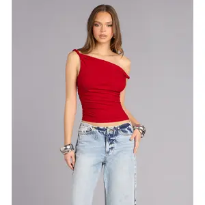 Instantly Styled Twisted One-Shoulder Top