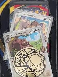 Pokemon Phantasmal Flames Premium Checklane Blister [Arven's Greedent] - ME02: Phantasmal Flames (PFL)