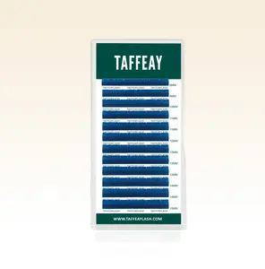 TAFFEAY Blue Colored Lashes Extensions