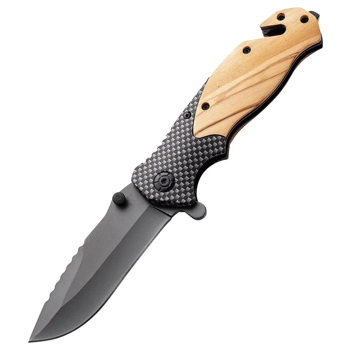 High-hardness folding knife tactical survival stainless steel knife portable outdoor equipment pocket self-defense knife household peeling fruit knife