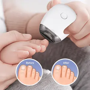 Automatic Electric Nail Clipper with LED Light, Portable and Silent Fingernail Grinder with 3 Speeds, USB Rechargeable Toenail Clippers for Adults Seniors Babies Kids
