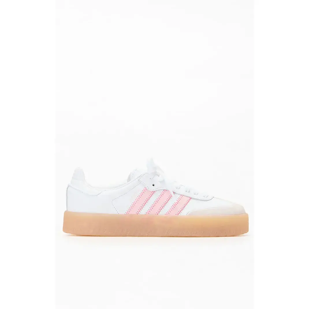 adidas Women's Women's White & Pink Samba Sneakers - Multicolor