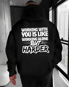 Working With You Is Like Working Alone But Harder Hoodie – Funny Workplace Humor T Shirt, Blue Collar Gen X Sweatshirt