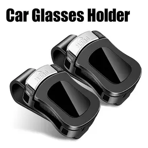 2-Peck Universal Car Sunglasses Holder Clip – Keep Your Glasses Safe  Car Interior Sun Visor Accessories  Fits Sedans SUV Trucks
