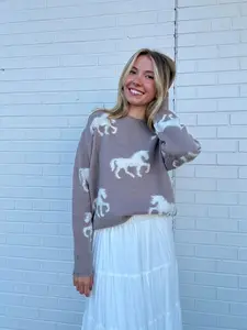Running Horses Sweater