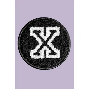 Velcro Initial Letter X Patch