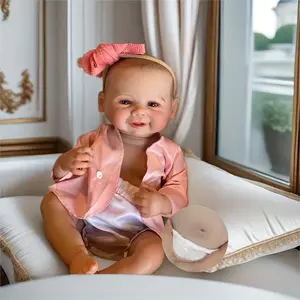 45CM Vivienne Bebe Girl Reborn Dolls 3D Painted Full Body Soft Vinyl Dolls Toys For Gifts Realistic Reborn Dolls