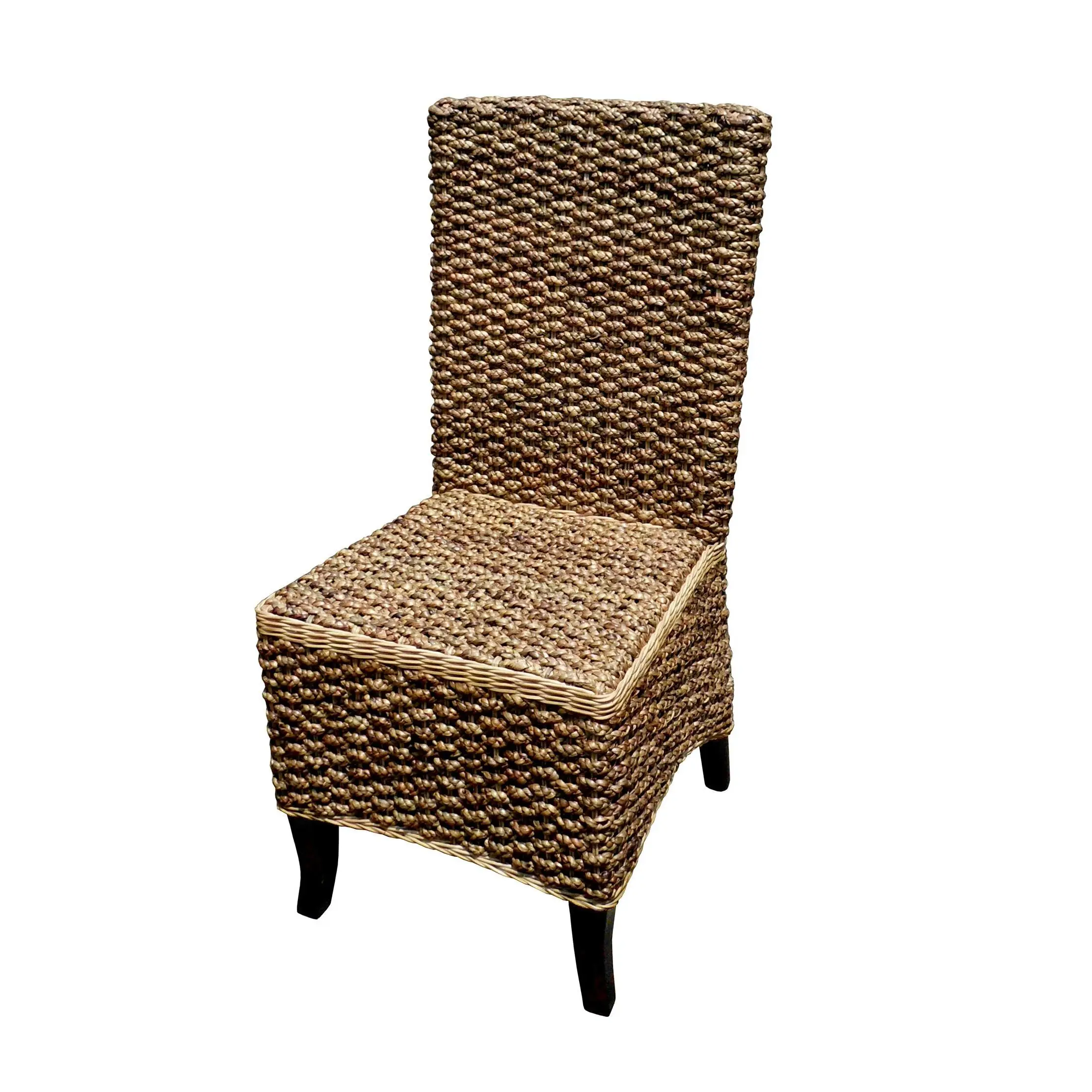 D-Art Collection Mahogany Seagrass Dining Chair