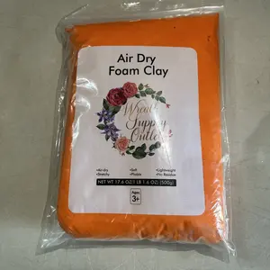 Air Dry Foam Clay 500g Bag Orange