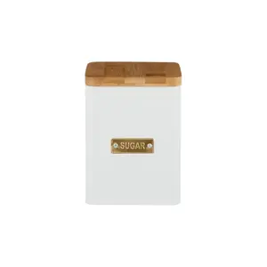 Typhoon Otto Square 1.7-Quart Sugar Canister | White