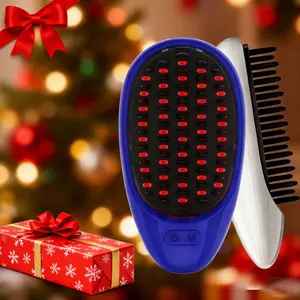 New Portable Electric Massage Comb, Vibration Scalp Massager Brush, Straight Hair Comb, Perfect Gift for Best Friends