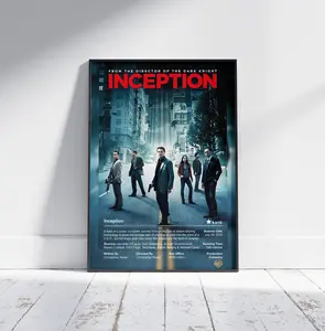 Inception Movie Poster - Leonardo DiCaprio 2010 Psychological Drama Film Poster Print